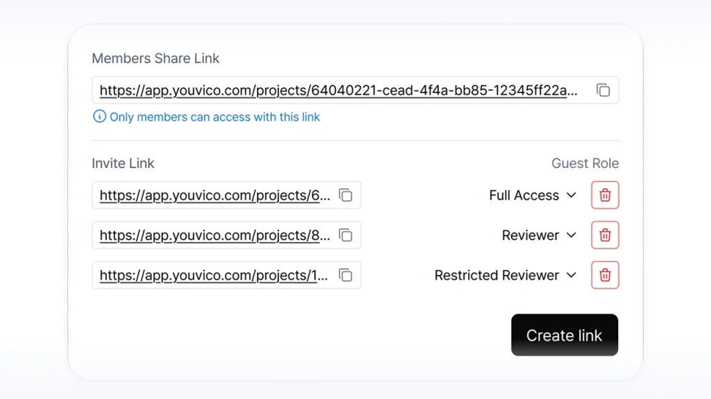 Two Links. Two Levels of Access.