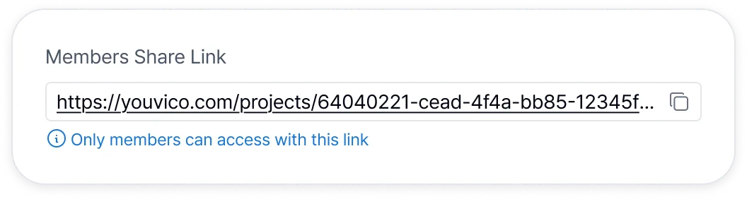 Frictionless sharing interface